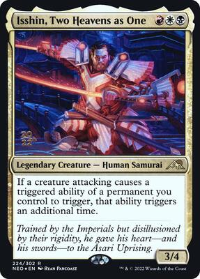 Isshin, Two Heavens as One card from Prerelease Cards