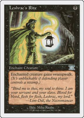 Leshrac's Rite card from Classic Sixth Edition