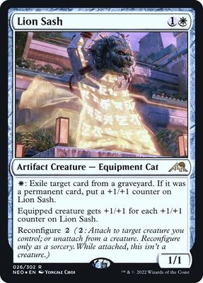 Lion Sash card from Prerelease Cards