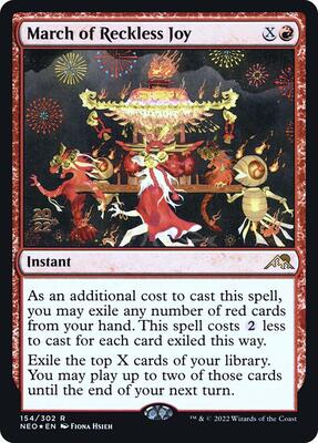 March of Reckless Joy card from Prerelease Cards