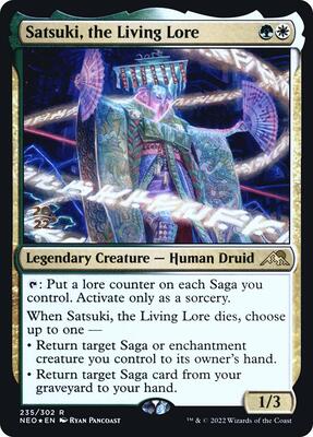 Satsuki, the Living Lore card from Prerelease Cards