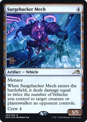 Surgehacker Mech card from Prerelease Cards