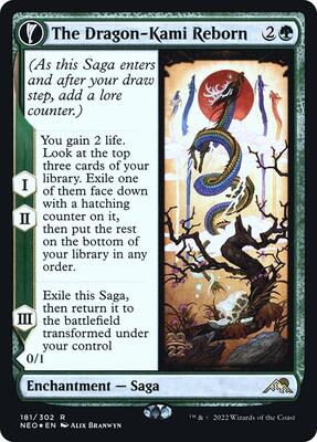 The Dragon-Kami Reborn card from Prerelease Cards