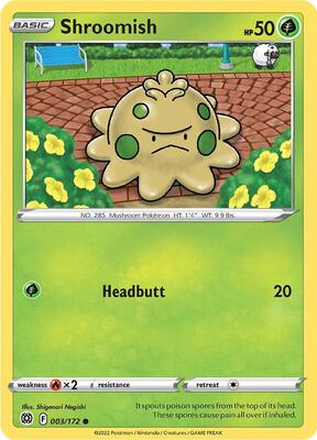 Shroomish card from SWSH09: Brilliant Stars