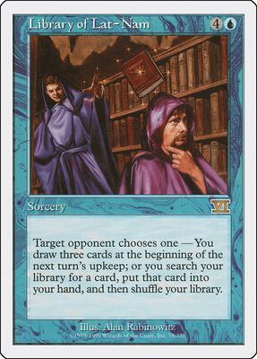 Library of Lat-Nam card from Classic Sixth Edition