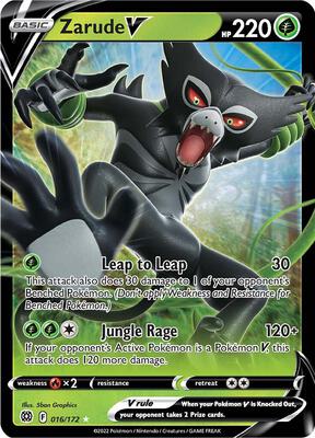 Zarude V card from SWSH09: Brilliant Stars