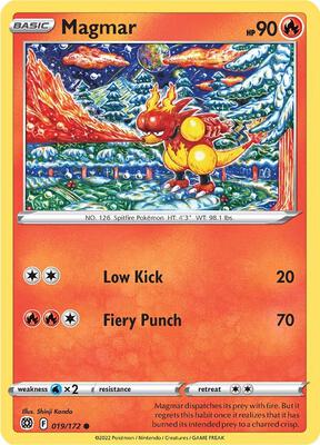 Magmar card from SWSH09: Brilliant Stars