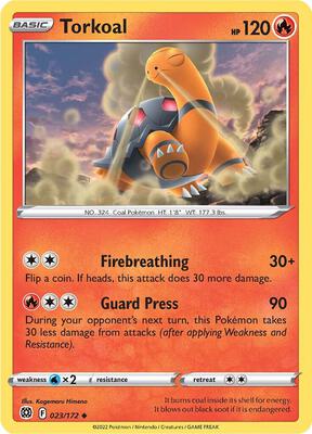 Torkoal card from SWSH09: Brilliant Stars