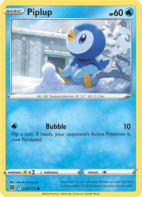 Piplup card from SWSH09: Brilliant Stars