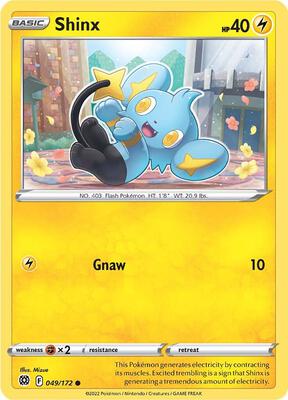 Shinx card from SWSH09: Brilliant Stars