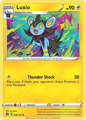 Luxio card from SWSH09: Brilliant Stars