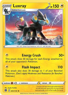 Luxray card from SWSH09: Brilliant Stars