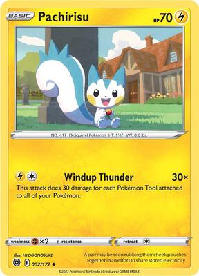 Pachirisu card from SWSH09: Brilliant Stars
