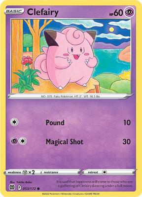 Clefairy card from SWSH09: Brilliant Stars