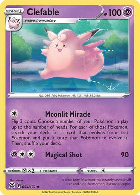 Clefable card from SWSH09: Brilliant Stars