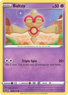 Baltoy card from SWSH09: Brilliant Stars