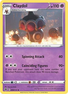 Claydol card from SWSH09: Brilliant Stars