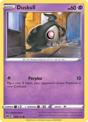 Duskull card from SWSH09: Brilliant Stars