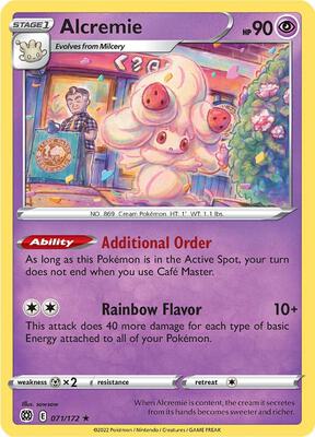 Alcremie card from SWSH09: Brilliant Stars