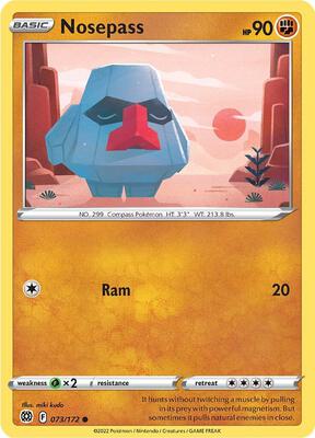 Nosepass card from SWSH09: Brilliant Stars