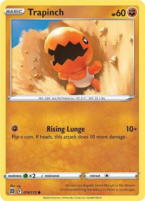 Trapinch card from SWSH09: Brilliant Stars