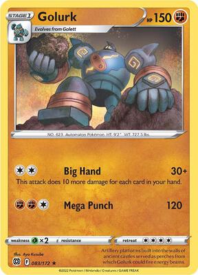 Golurk card from SWSH09: Brilliant Stars