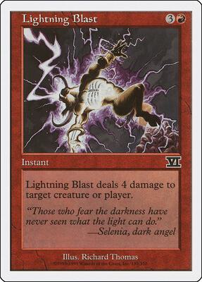 Lightning Blast card from Classic Sixth Edition