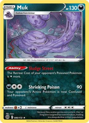 Muk card from SWSH09: Brilliant Stars