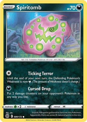 Spiritomb card from SWSH09: Brilliant Stars