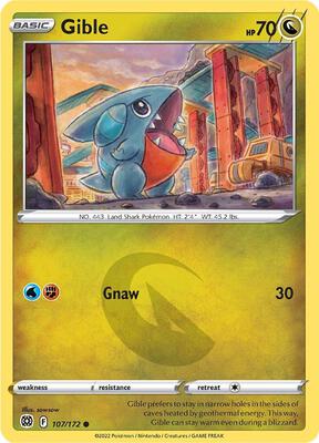 Gible card from SWSH09: Brilliant Stars