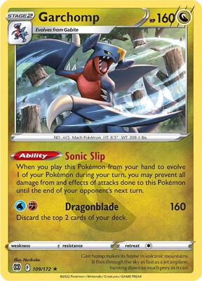 Garchomp card from SWSH09: Brilliant Stars