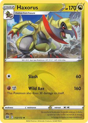 Haxorus card from SWSH09: Brilliant Stars