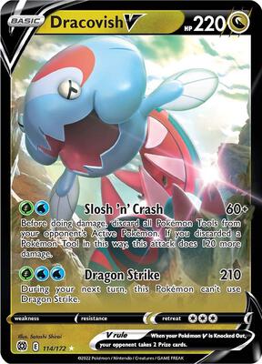 Dracovish V card from SWSH09: Brilliant Stars