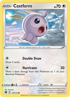 Castform card from SWSH09: Brilliant Stars