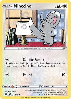 Minccino card from SWSH09: Brilliant Stars