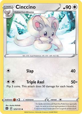 Cinccino card from SWSH09: Brilliant Stars