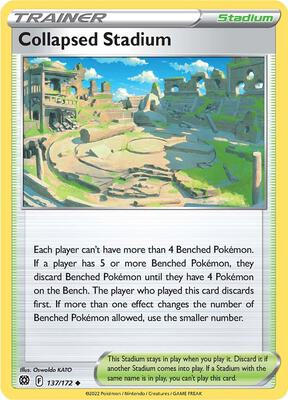 Collapsed Stadium card from SWSH09: Brilliant Stars
