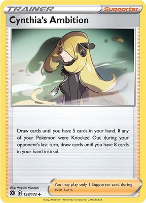 Cynthia's Ambition card from SWSH09: Brilliant Stars