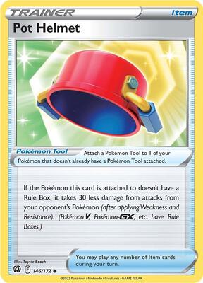 Pot Helmet card from SWSH09: Brilliant Stars