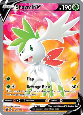 Shaymin V (Full Art) card from SWSH09: Brilliant Stars