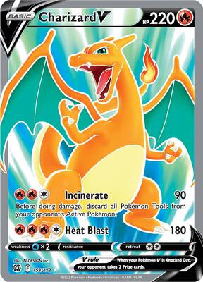 Charizard V (Full Art) card from SWSH09: Brilliant Stars