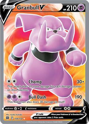 Granbull V (Full Art) card from SWSH09: Brilliant Stars