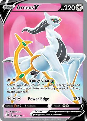 Arceus V (Full Art) card from SWSH09: Brilliant Stars