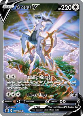 Arceus V (Alternate Full Art) card from SWSH09: Brilliant Stars