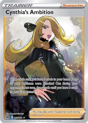 Cynthia's Ambition (Full Art) card from SWSH09: Brilliant Stars