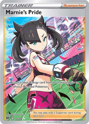 Marnie's Pride (Full Art) card from SWSH09: Brilliant Stars
