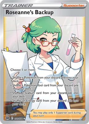 Roseanne's Backup (Full Art) card from SWSH09: Brilliant Stars