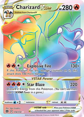 Charizard VSTAR (Secret) card from SWSH09: Brilliant Stars