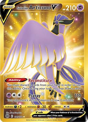 Galarian Articuno V (Secret) card from SWSH09: Brilliant Stars