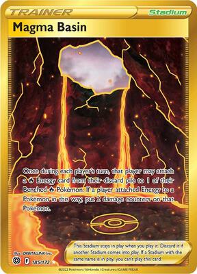 Magma Basin (Secret) card from SWSH09: Brilliant Stars